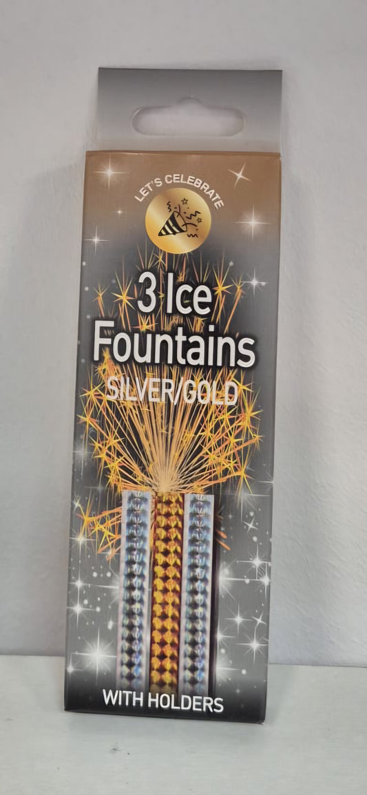 Ice Fountains 3 Pack by Cosmic Fireworks