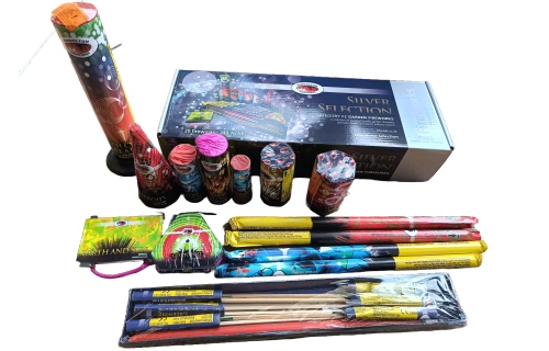 Silver Selection Box by Kimbolton Fireworks