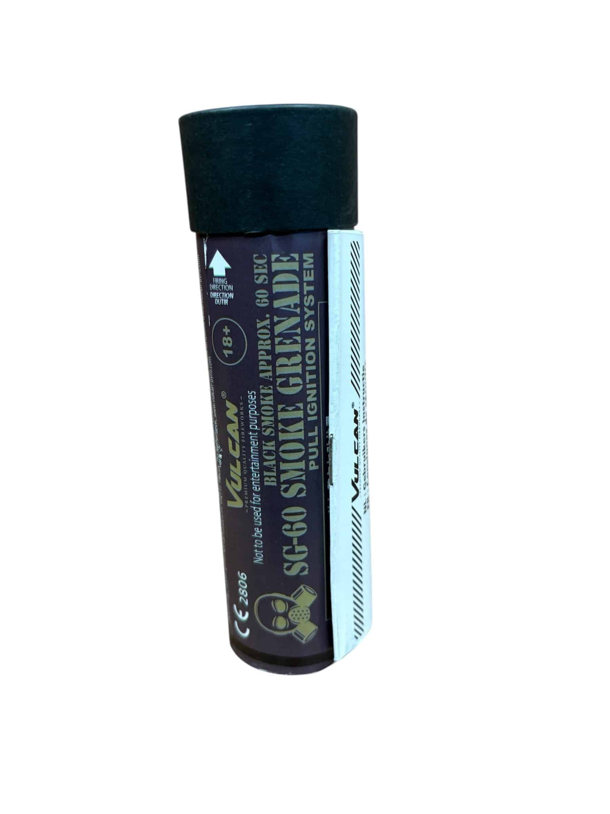 Black Smoke Grenade by Vulcan Fireworks