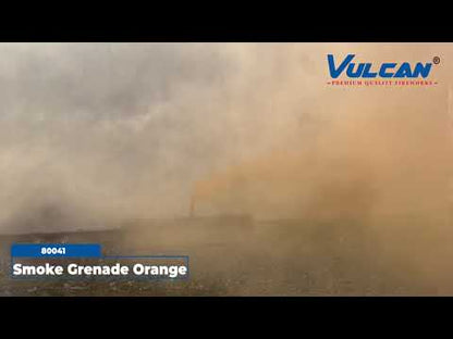 Orange Smoke Grenade by Vulcan Fireworks