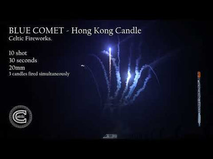 Hong Kong Candle - Blue Comet by Celtic Fireworks